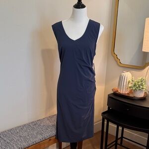 NIC+ZOE Navy Ruched Dress